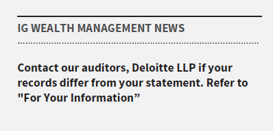 IG Wealth Management News