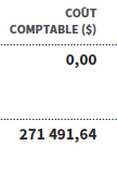 Coût comptable