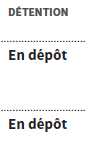 Détention