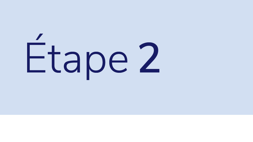 Étape 2