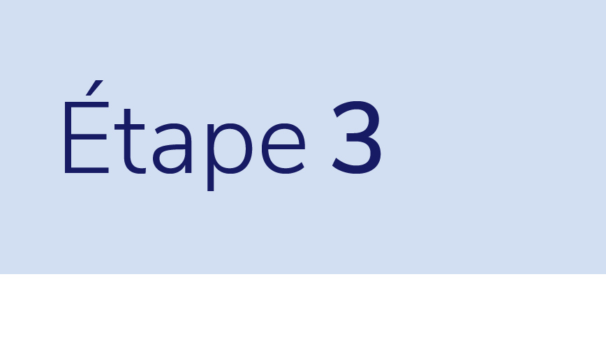 Étape 3