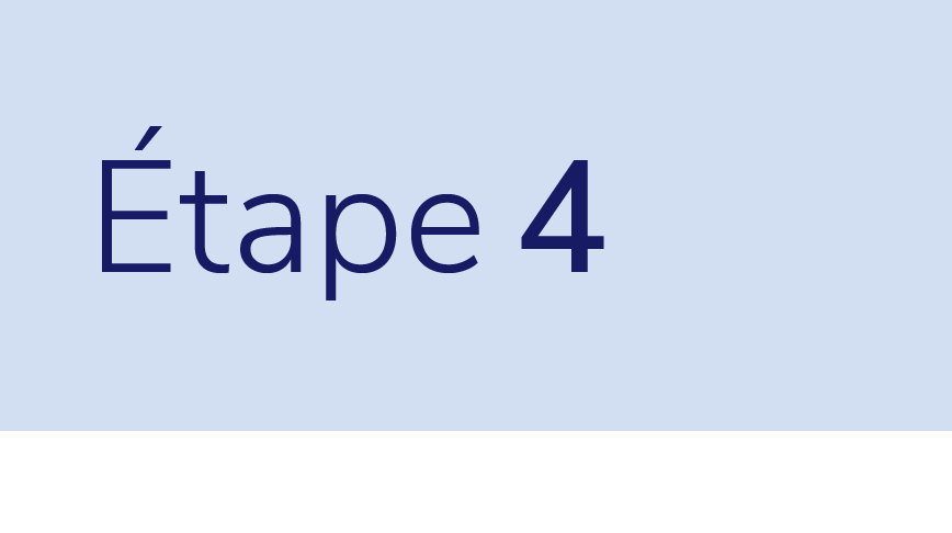 Étape 4