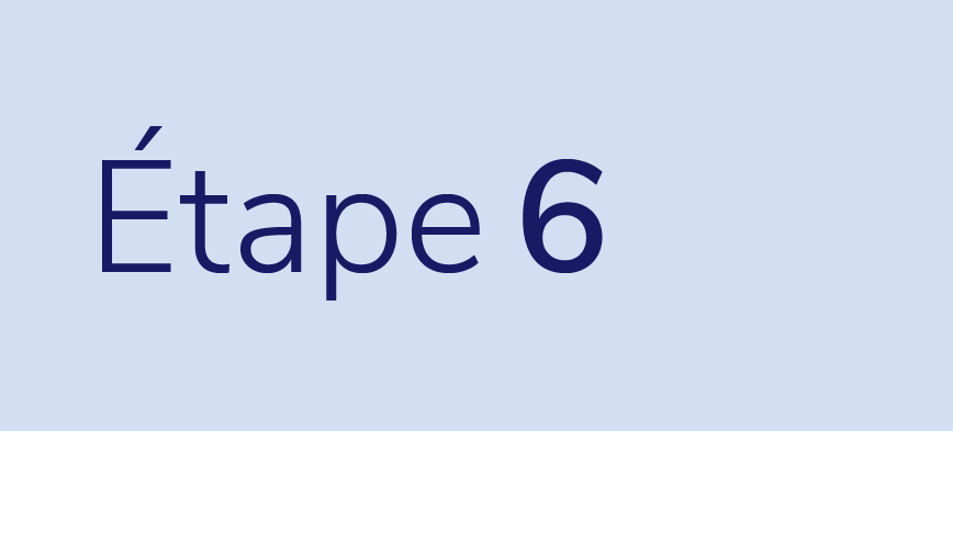 Étape 6