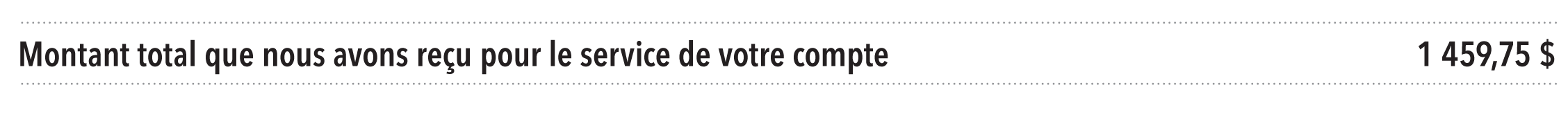 Total des frais